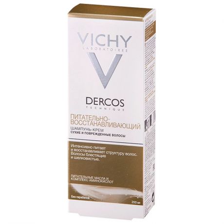 Шампунь для волос Vichy Dercos восстанавливающий+3 масла