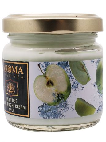 Крем для ухода за кожей Aroma Dead Sea Универсальный Омолаживающий крем для тела Яблоко с эфирными маслами и фруктовыми экстрактами,100мл