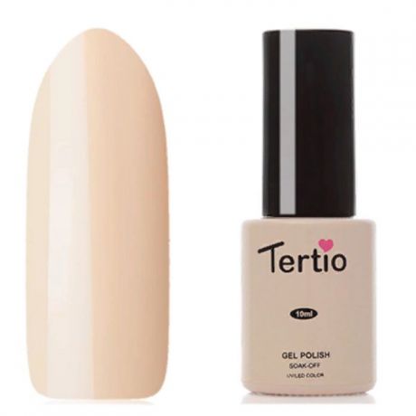 Tertio, Гель-лак Eco Line Гель-лак (10 мл) тон 107 цвета слоновой кости, без перламутра и блесток, плотный.
