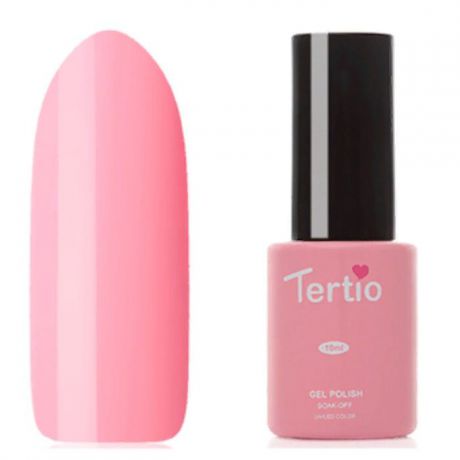 Tertio, Гель-лак Eco Line Гель-лак (10 мл) тон 105 кораллово-розовый, без перламутра и блесток, плотный.