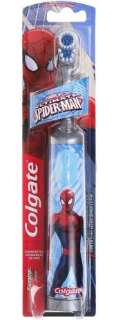 Электрическая зубная щетка Colgate Spiderman, 05.2584, серый, голубой