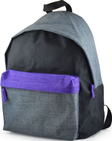 Рюкзак школьный BG Just "GreyW" 40*32*17 см, 1 отделение (влагонепроницаемый полиэстер, уплотнённые лямки)