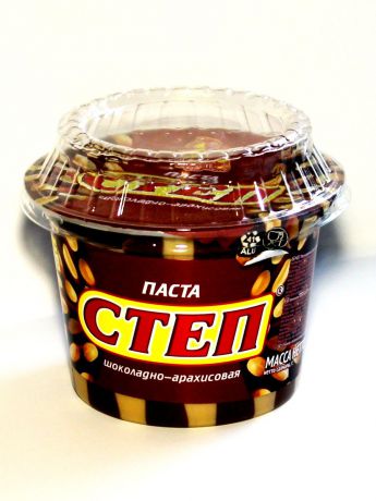 Паста Славянка шоколадно-арахисовая "Степ", в пластиковом стаканчике, 220 г.