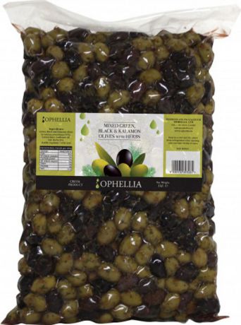 Овощные консервы Ophellia Микс из оливок с травами, 1 кг