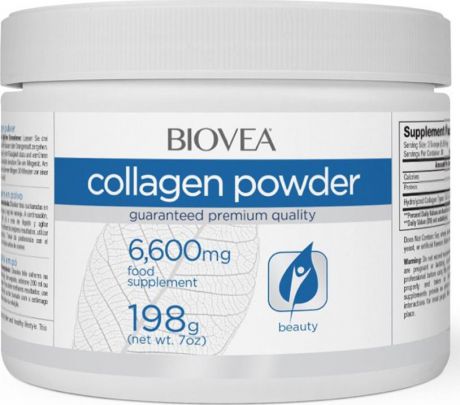 Препарат для суставов и связок Biovea Коллаген Паудэр 6,600 мг, 198 г