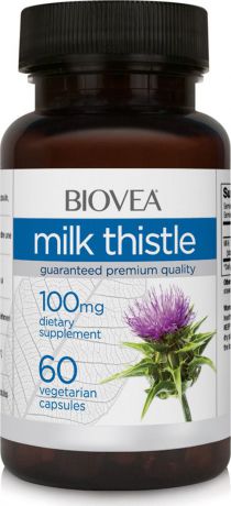 Антиоксидант Biovea Молочный Чертополох 100 мг, 60 капсул