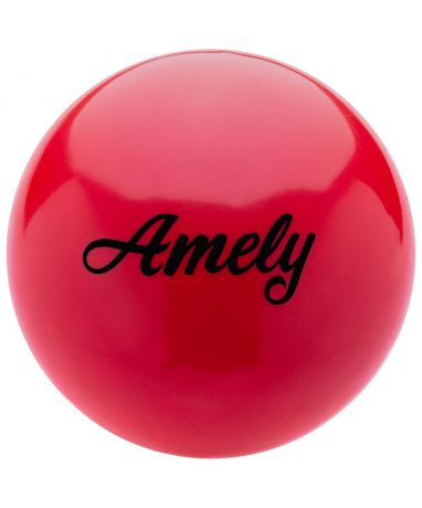 Мяч для художественной гимнастики Amely Agb-101, 15 см, красный