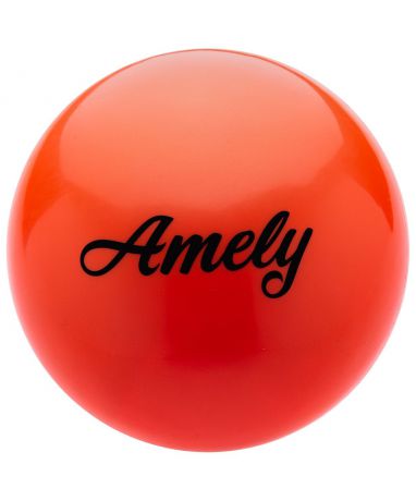 Мяч для художественной гимнастики Amely Agb-101, 15 см, оранжевый
