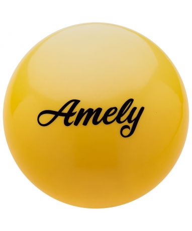 Мяч для художественной гимнастики Amely Agb-101, 19 см, желтый