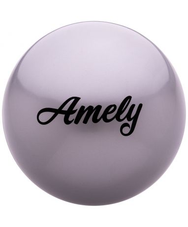 Мяч для художественной гимнастики Amely Agb-101, 19 см, серый