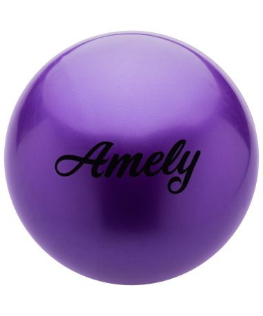 Мяч для художественной гимнастики Amely Agb-101, 19 см, фиолетовый