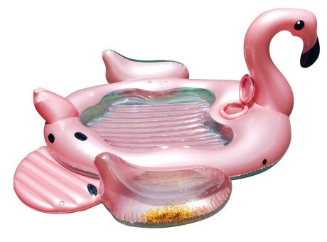 Матрас надувной плавательный Блестящий Фламинго