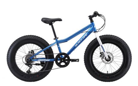 Велосипед Black One Monster 20 D, голубой, серебристый