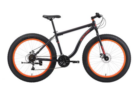 Велосипед Black One Monster 26" D, черный, оранжевый