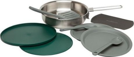 Набор походной посуды Stanley Adventure, 10-02658-013, черный, серый, зеленый, 9 предметов