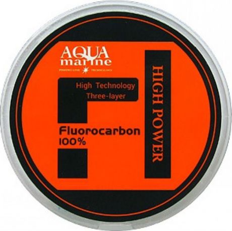 Леска Aqua Marine Fluorocarbon 100%, 0,415 мм, 13,59 кг, 15 м, УТ000029889, белый