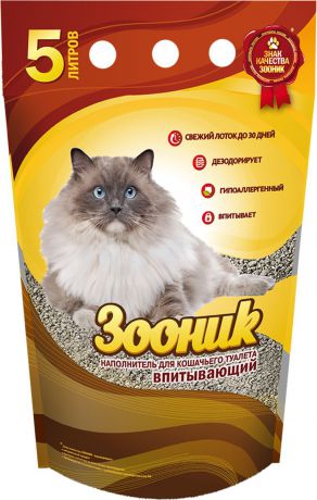 Наполнитель для кошачьего туалета Зооник, 26160, 5 л