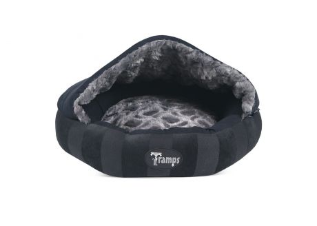 Лежак для животных TRAMPS (Великобритания) "Aristocat Dome Bed", с крышей, 45х45х12см, черный