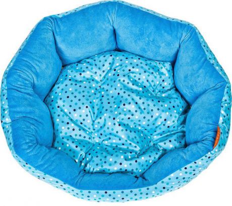 Лежак для собак Happy Puppy Горошек-1, HP-190011-1, голубой, 40 х 35 х 15 см