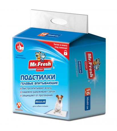 Mr.Fresh Expert пеленки для собак и кошек (90x60 см)