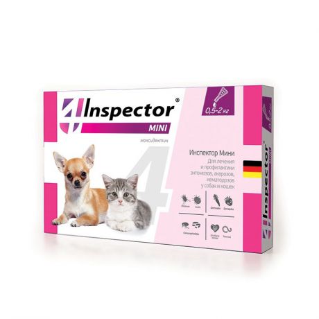 Inspector mini Капли для кошек и собак 0,5-2 кг