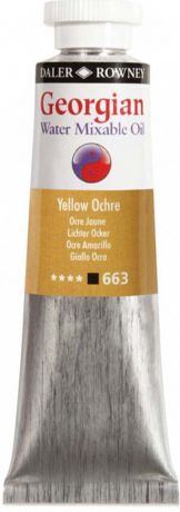 Daler Rowney Краска масляная водоразмываемая Georgian цвет охра желтая 37 мл