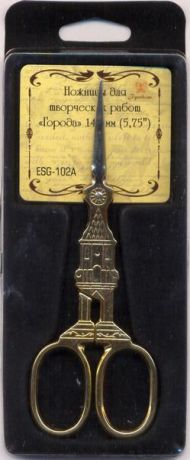 Ножницы для творческих работ Рукоделие "Города", ESG-102A, 5,75", 146 мм