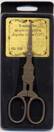 Ножницы для творческих работ Рукоделие "Города", ESG-102B, 5,25", 133 мм