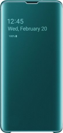 Чехол-книжка Samsung Clear View Cover  для Samsung Galaxy S10, зеленый
