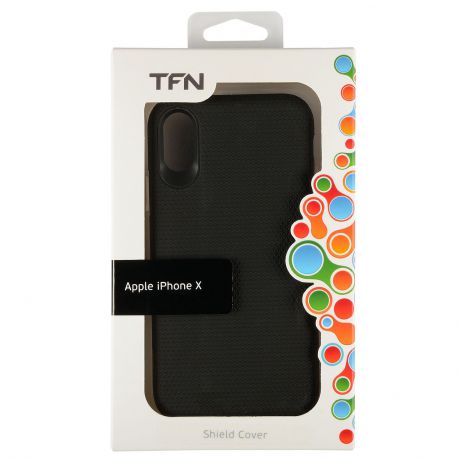 Чехол для сотового телефона TFN Защитный чехол для iPhone X Черный, черный