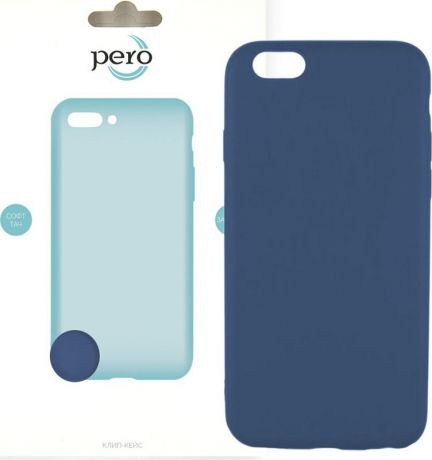 Чехол-накладка Pero для Apple iPhone 6/6S, синий