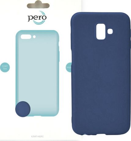 Чехол-накладка Pero для Samsung Galaxy J6 Plus 2018, синий