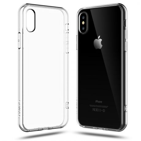 Прозрачный силиконовый чехол для телефона Apple Iphone Xs/X