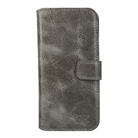 Кожаный чехол книжка для HTC M9 Bouletta (Портмоне) Темно-Серый VS4