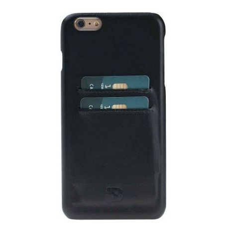 Кожаный чехол-бампер Снап для iPhone 6/6s Plus BURKLEY Черный RST1