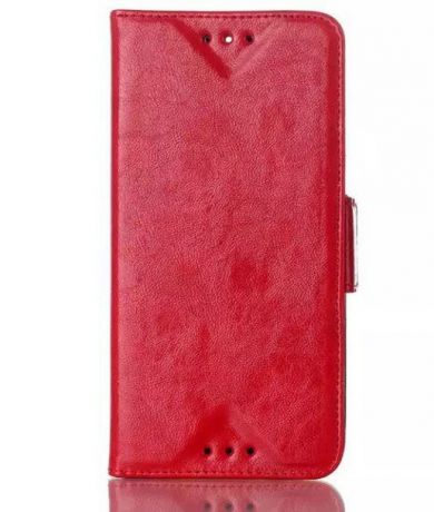 Чехол-книжка MyPads для HTC One E8 с мульти-подставкой застёжкой и визитницей красный