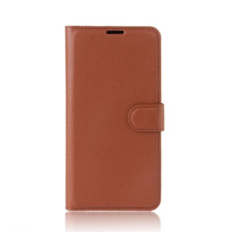 Чехол-книжка MyPads для Meizu M5S с мульти-подставкой застёжкой и визитницей коричневый