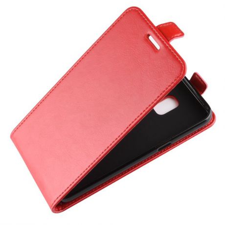 Чехол-флип MyPads для Samsung Galaxy J2 Core SM-J260F вертикальный откидной красный