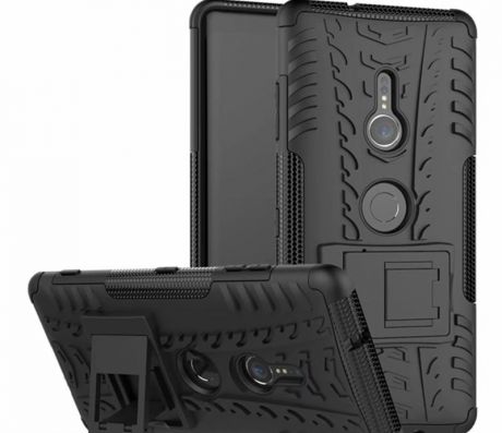 Чехол MyPads для Sony Xperia XZ3 Противоударный усиленный ударопрочный черный