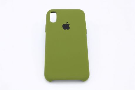 Чехол для iPhone X Silicon Case, зеленый-спаржа