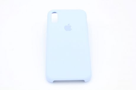 Чехол для iPhone Xs Silicon Case, голубой-небесная лазурь