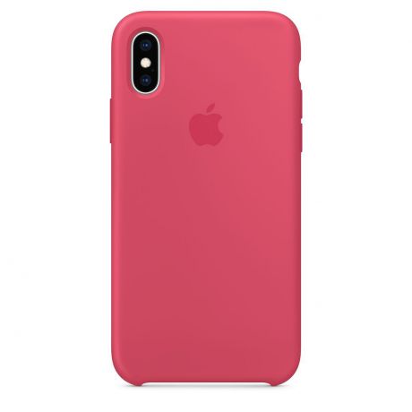 Чехол Apple Silicone Case для iPhone XS, Hibiscus