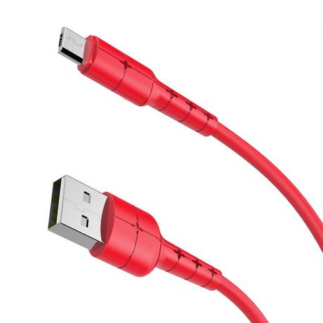 Кабель Hoco X30 Star USB - microUSB красный 1,2 м