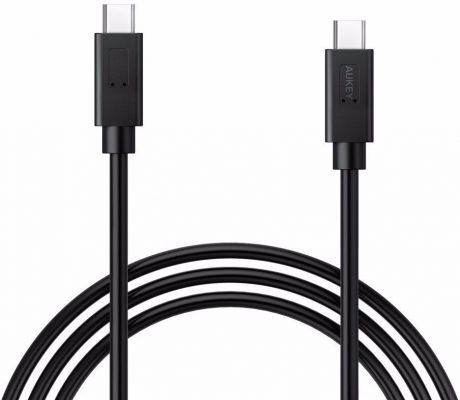 Кабель AUKEY CB-C2 USB 3.1 Type C to Type C Data Charge Cable 0.9m black (ритейл)