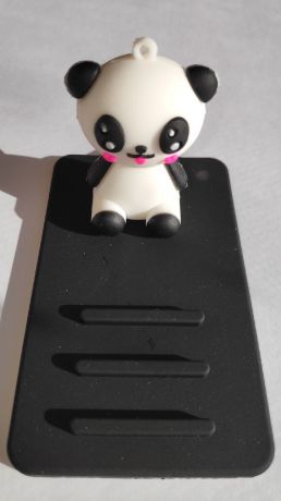 Держатель для телефона S4u Дружелюбная Панда, panda, черный
