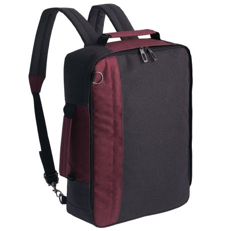 Рюкзак для ноутбука Indivo twoFold, бордовый, серый