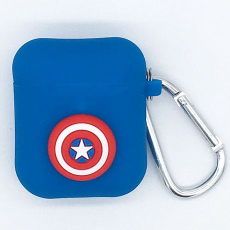 Чехол для наушников Marvel для Apple AirPods, Captain America