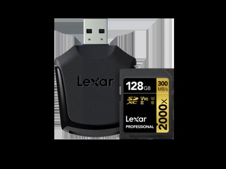 Карта памяти Lexar SDXC 128GB Class 10 UHS-II (2000х) + USB картридер
