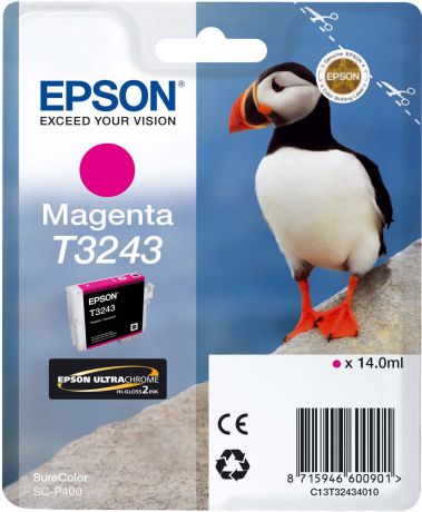Картридж Epson C13T32434010 Magenta для принтеров Epson SC-P400, пурпурный