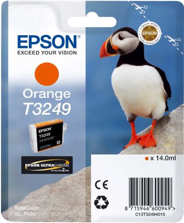 Картридж Epson C13T32494010 Orange для принтеров Epson SC-P400, оранжевый